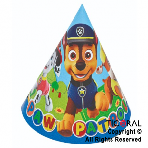 PAW PATROL GORRO FELIZ CUMPLE x 10